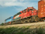 FXE SD40-2 and SD45 Locomotives leading a train